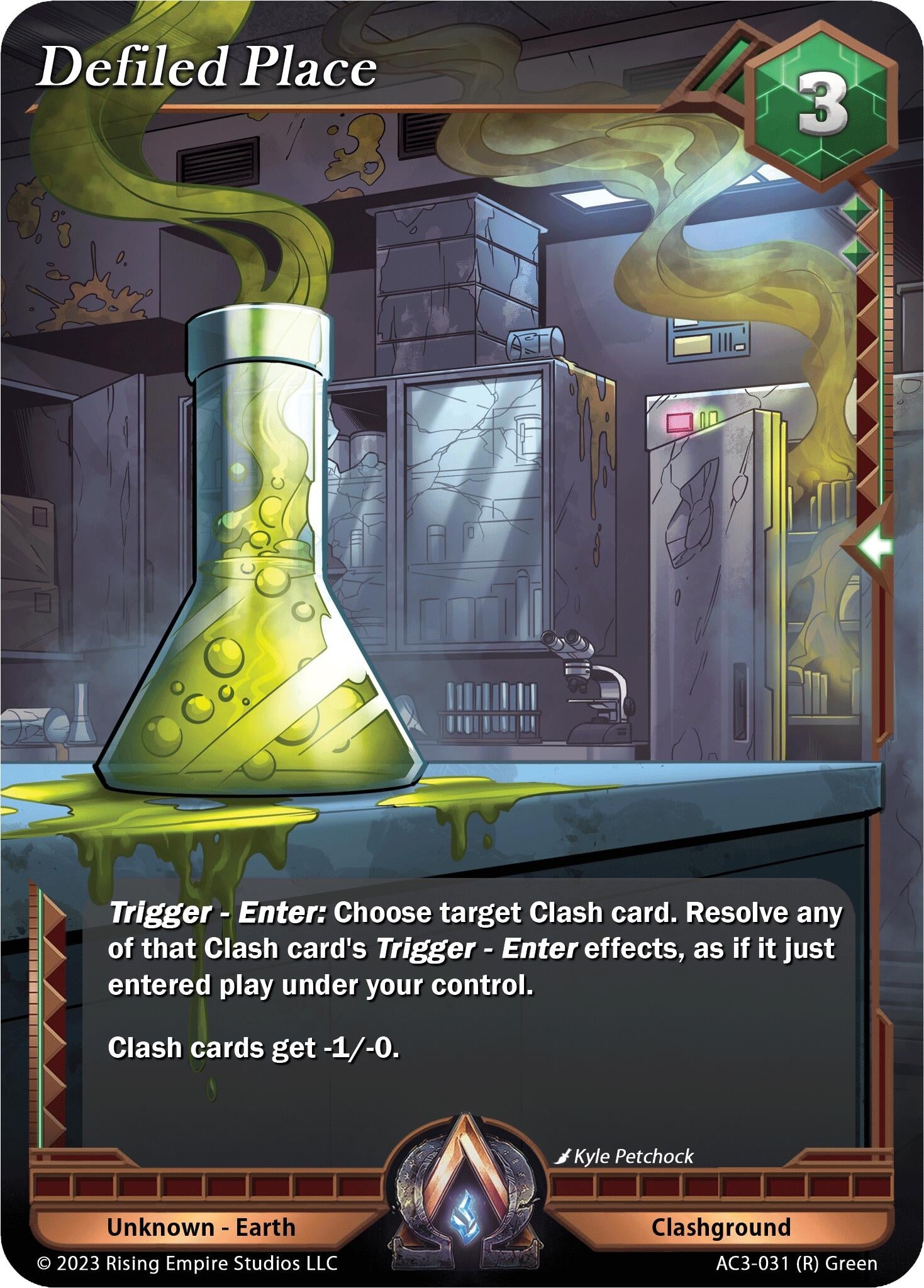 Image for Defiled Place (Unrivaled) (AC3-031) - Alpha Clash