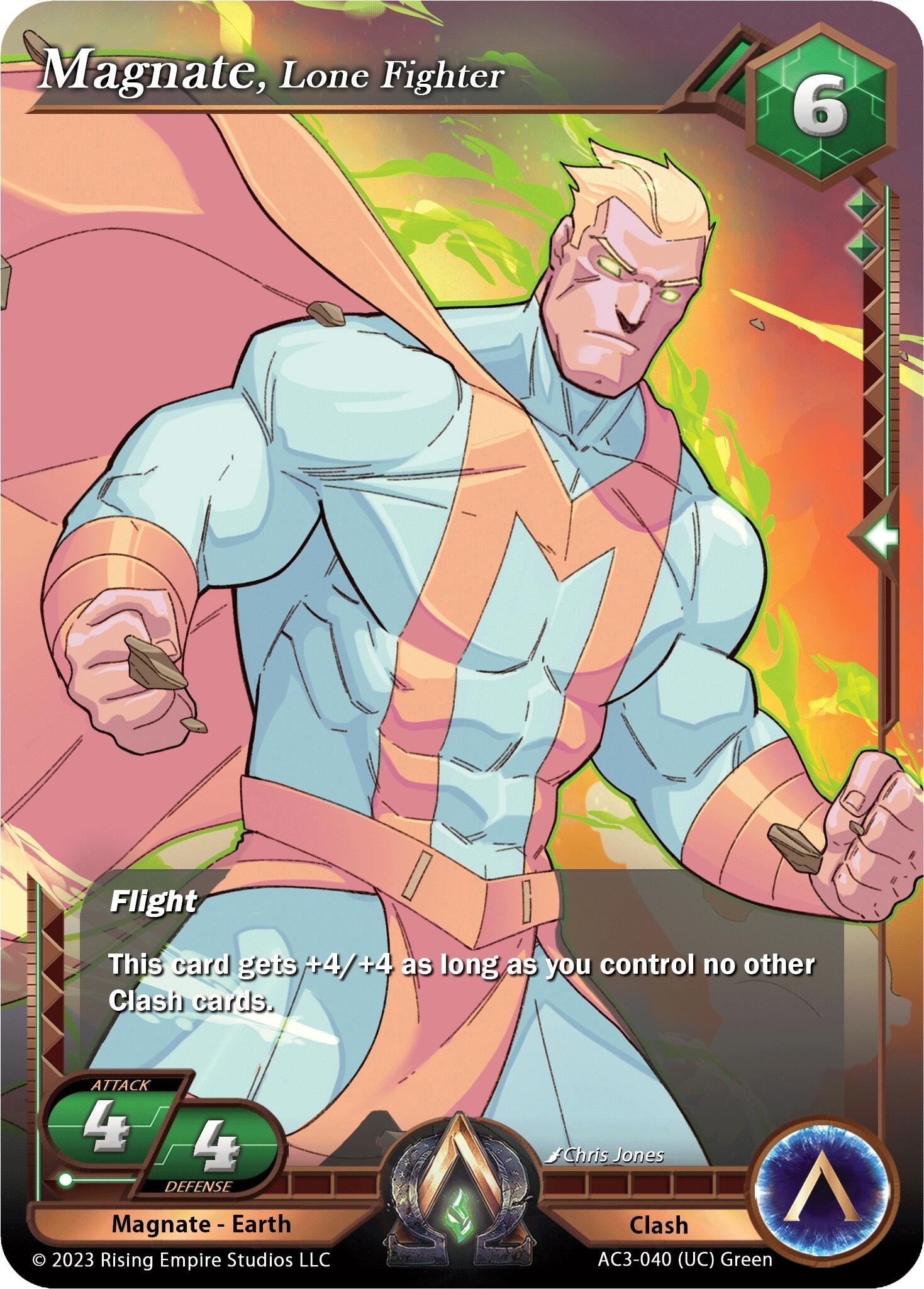 Image for Magnate, Lone Fighter (Unrivaled) (AC3-040) - Alpha Clash