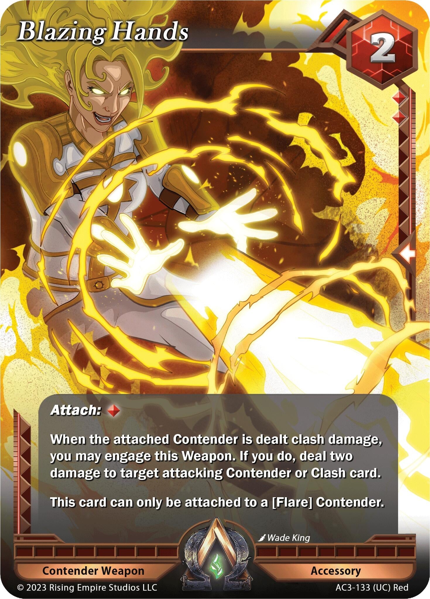 Image for Blazing Hands (Unrivaled) (AC3-133) - Alpha Clash
