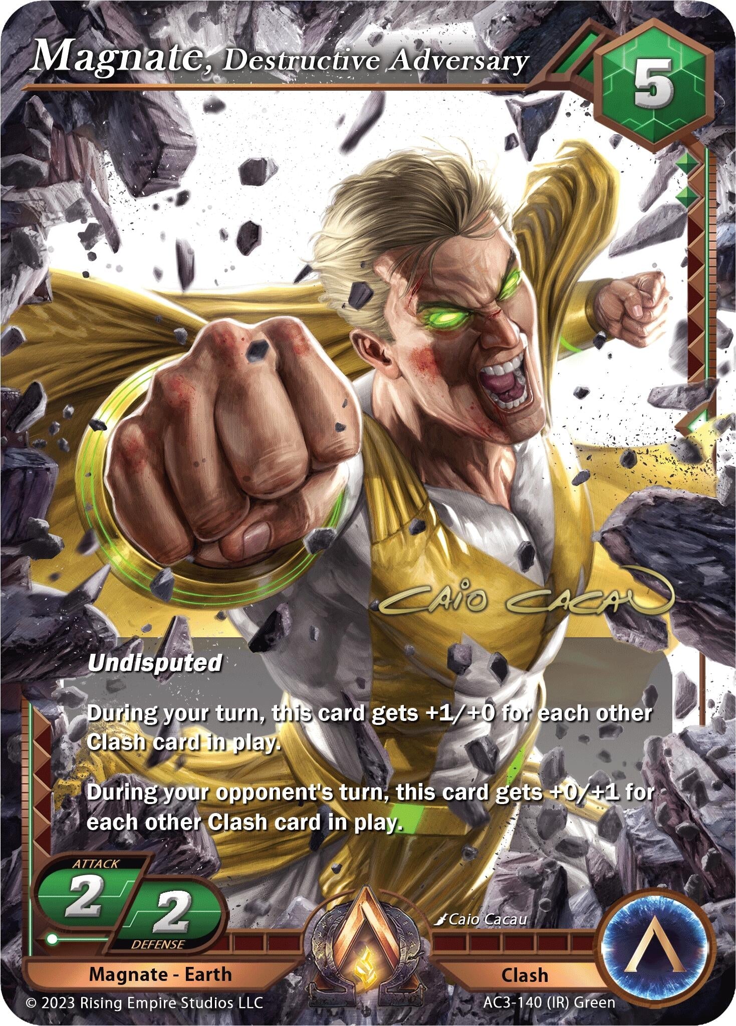 Image for Magnate, Destructive Adversary (Iconic Rare) (Unrivaled) (AC3-140) - Alpha Clash