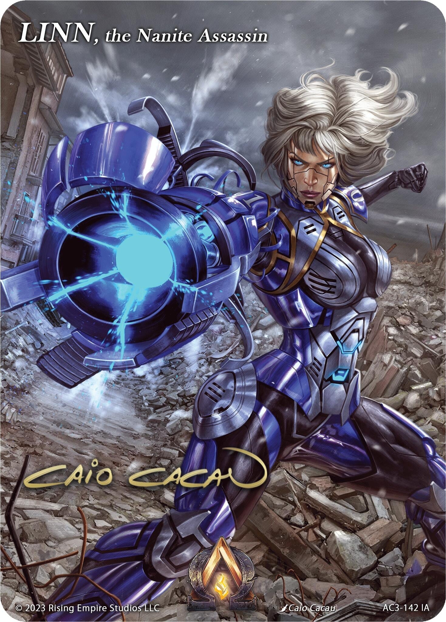 Image for LINN, the Nanite Assassin (Iconic Art) (Unrivaled) (AC3-142) - Alpha Clash