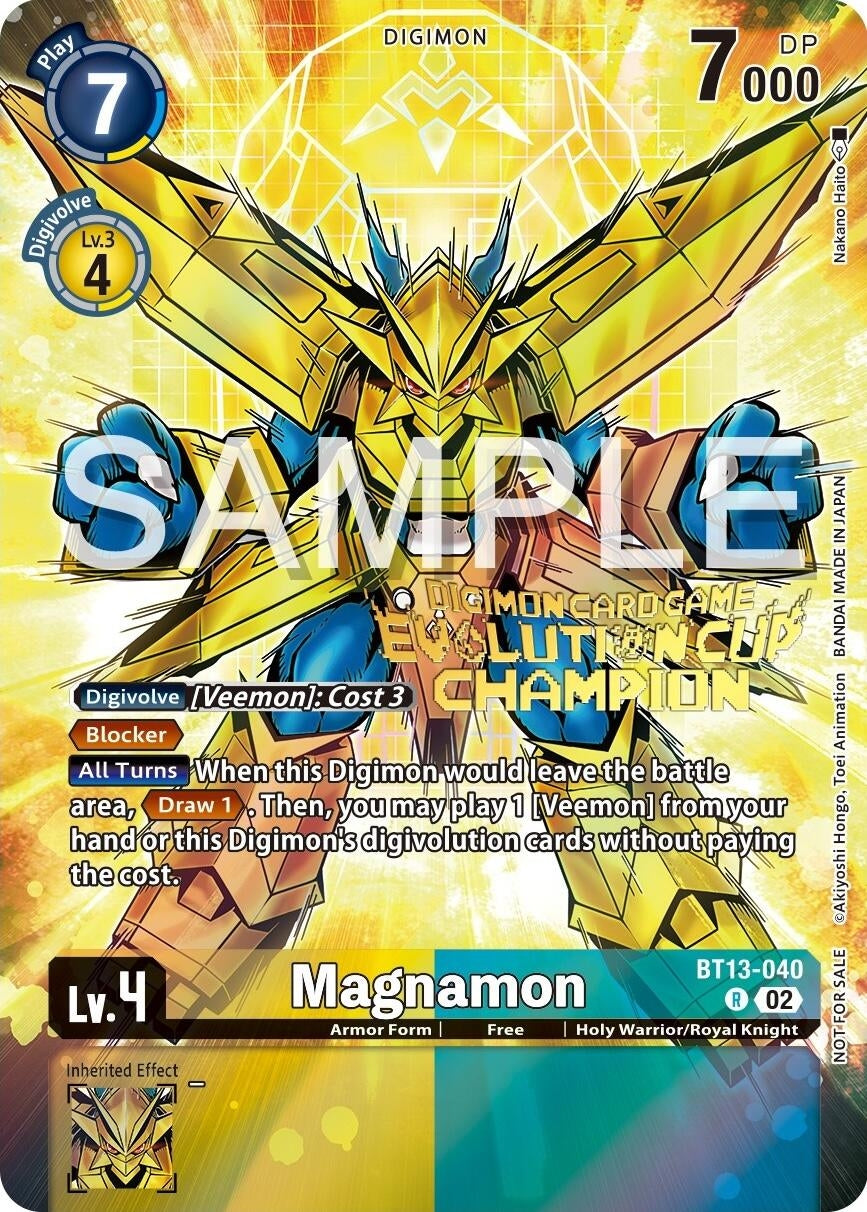 Image for Magnamon - BT13-040 (2024 Evolution Cup Champion) (BT13) (13040)