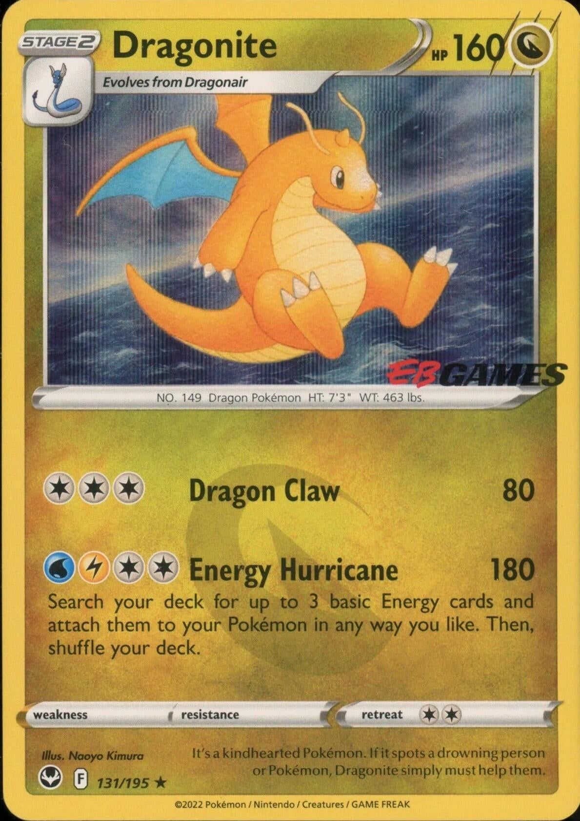 Image for Dragonite - 131/195 (EB Games Exclusive) (Miscellaneous Cards & Products) (131/195) - Pokemon