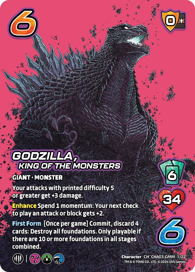 Image for Godzilla, King of the Monsters (Challenger Series: Godzilla) (CHA03-GMM 1/22) - UniVersus