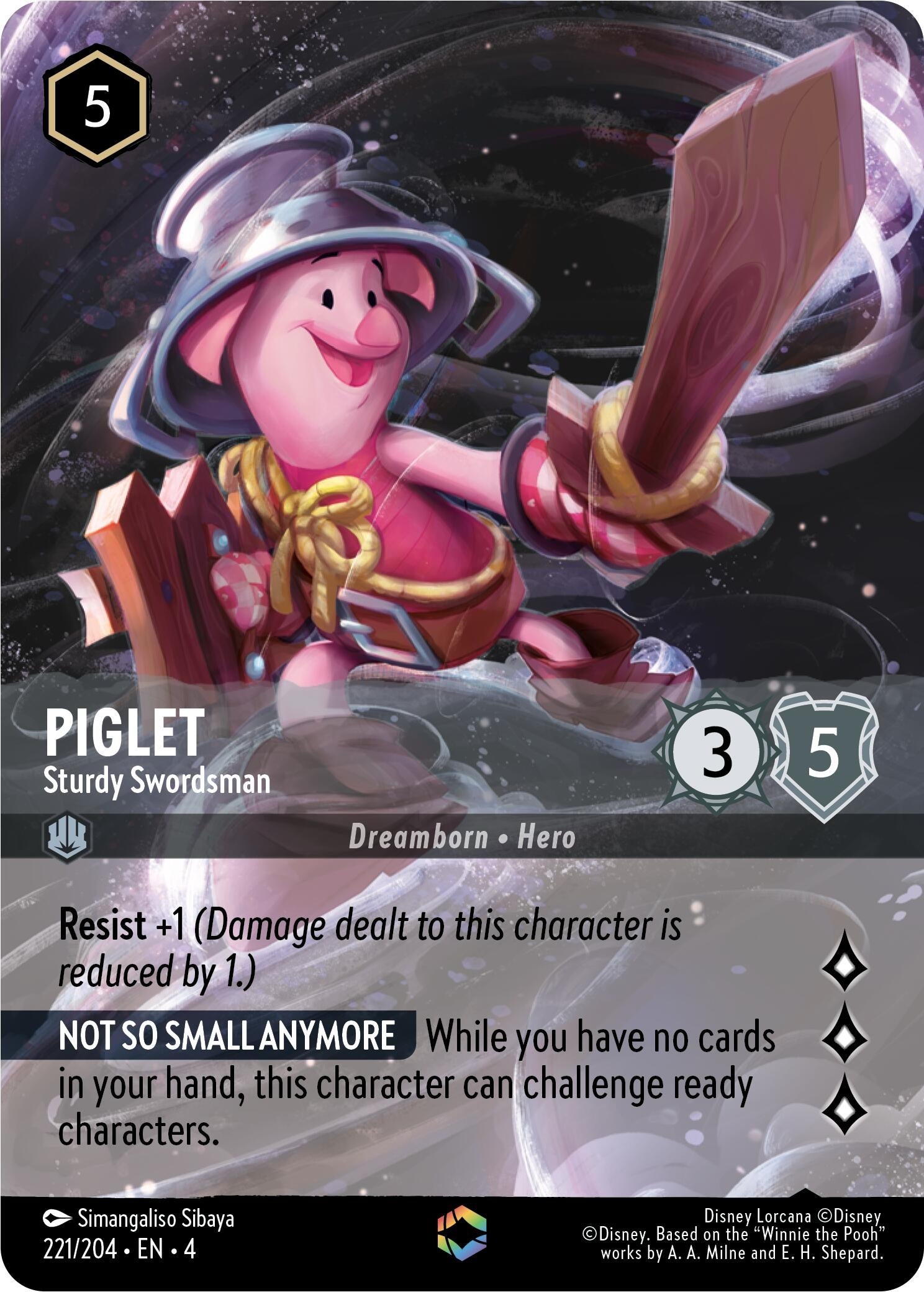 Image for Piglet - Sturdy Swordsman (Enchanted) (4) (221)