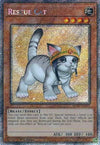 Image for Rescue Cat (Alternate Art) (Platinum Secret Rare) (25th Anniversary Rarity Collection II) (RA02-EN001) - YuGiOh