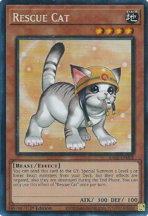 Image for Rescue Cat (Alternate Art) (PCR) (25th Anniversary Rarity Collection II) (RA02-EN001) - YuGiOh
