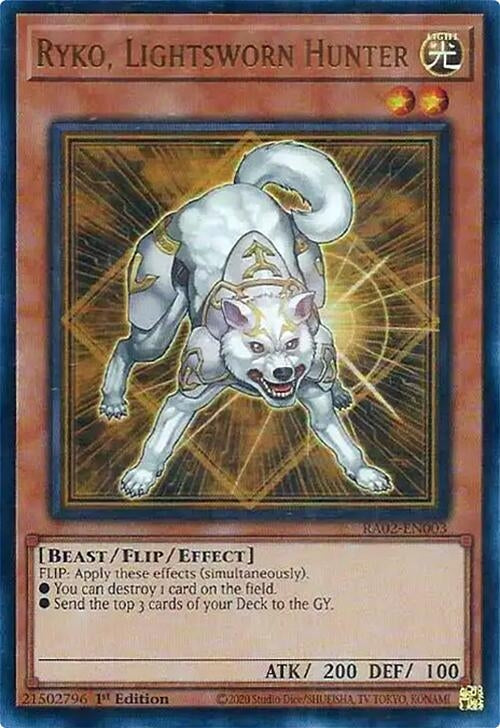 Image for Ryko, Lightsworn Hunter (UR) (25th Anniversary Rarity Collection II) (RA02-EN003) - YuGiOh