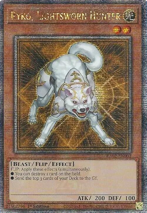 Image for Ryko, Lightsworn Hunter (Quarter Century Secret Rare) (25th Anniversary Rarity Collection II) (RA02-EN003) - YuGiOh