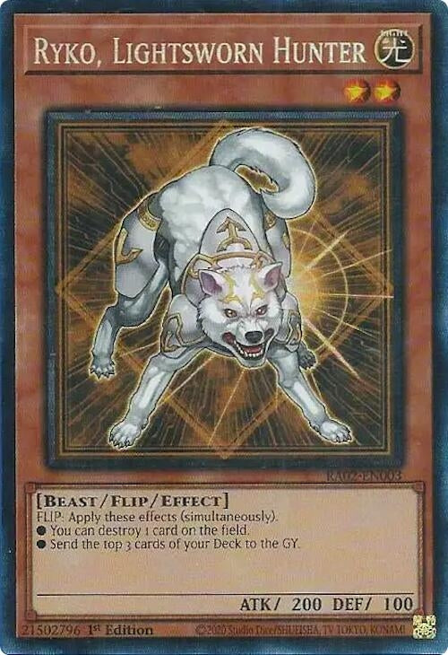 Image for Ryko, Lightsworn Hunter (PCR) (25th Anniversary Rarity Collection II) (RA02-EN003) - YuGiOh