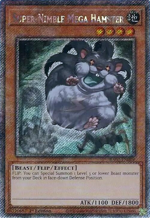 Image for Super-Nimble Mega Hamster (Platinum Secret Rare) (25th Anniversary Rarity Collection II) (RA02-EN004) - YuGiOh