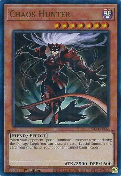 Image for Chaos Hunter (UR) (25th Anniversary Rarity Collection II) (RA02-EN007) - YuGiOh
