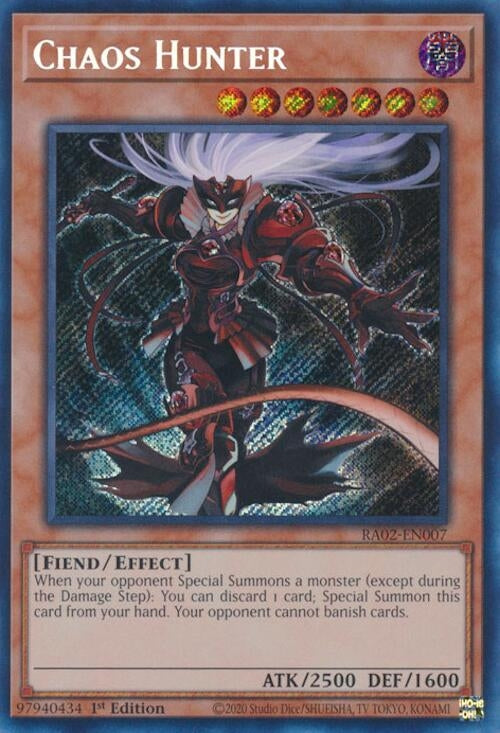Image for Chaos Hunter (Secret Rare) (25th Anniversary Rarity Collection II) (RA02-EN007) - YuGiOh