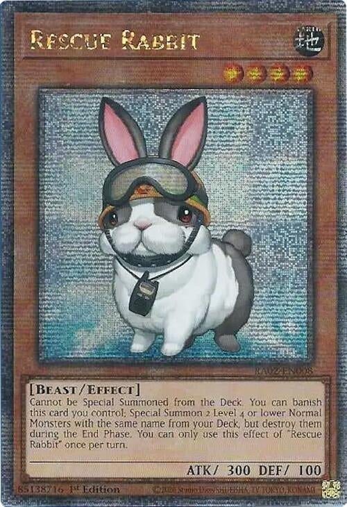 Image for Rescue Rabbit (Quarter Century Secret Rare) (25th Anniversary Rarity Collection II) (RA02-EN008) - YuGiOh