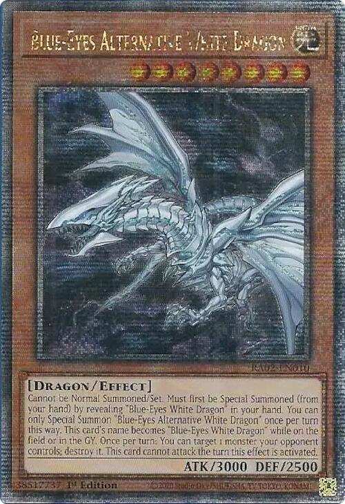 Image for Blue-Eyes Alternative White Dragon (Quarter Century Secret Rare) (25th Anniversary Rarity Collection II) (RA02-EN010) - YuGiOh