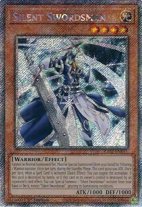 Image for Silent Swordsman (Platinum Secret Rare) (25th Anniversary Rarity Collection II) (RA02-EN011) - YuGiOh