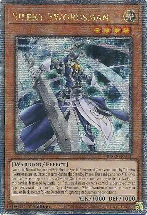Image for Silent Swordsman (Quarter Century Secret Rare) (25th Anniversary Rarity Collection II) (RA02-EN011) - YuGiOh