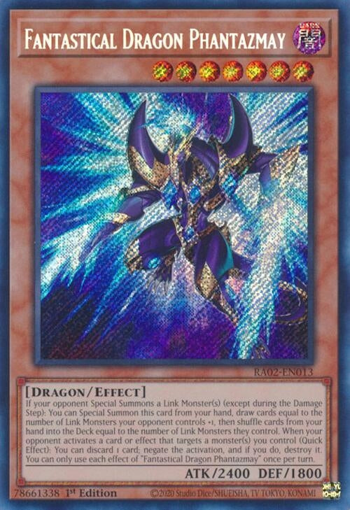 Image for Fantastical Dragon Phantazmay (Alternate Art) (Secret Rare) (25th Anniversary Rarity Collection II) (RA02-EN013) - YuGiOh