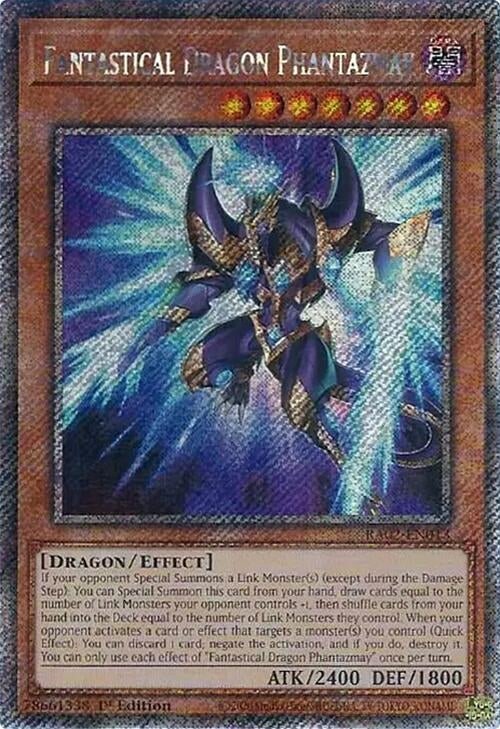 Image for Fantastical Dragon Phantazmay (Alternate Art) (Platinum Secret Rare) (25th Anniversary Rarity Collection II) (RA02-EN013) - YuGiOh