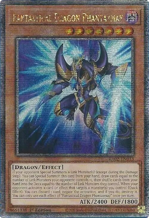Image for Fantastical Dragon Phantazmay (Alternate Art) (Quarter Century Secret Rare) (25th Anniversary Rarity Collection II) (RA02-EN013) - YuGiOh