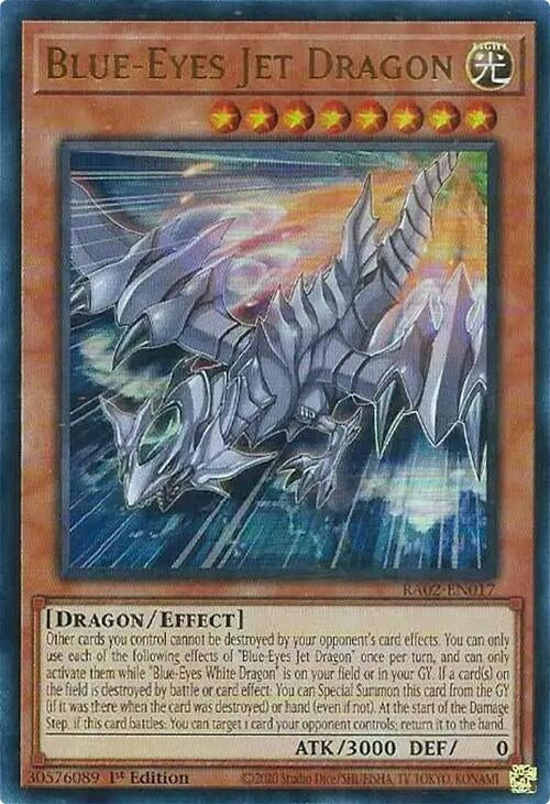 Image for Blue-Eyes Jet Dragon (UR) (25th Anniversary Rarity Collection II) (RA02-EN017) - YuGiOh