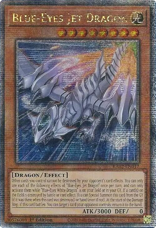 Image for Blue-Eyes Jet Dragon (Quarter Century Secret Rare) (25th Anniversary Rarity Collection II) (RA02-EN017) - YuGiOh