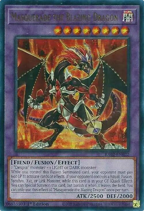 Image for Masquerade the Blazing Dragon (UR) (25th Anniversary Rarity Collection II) (RA02-EN022) - YuGiOh