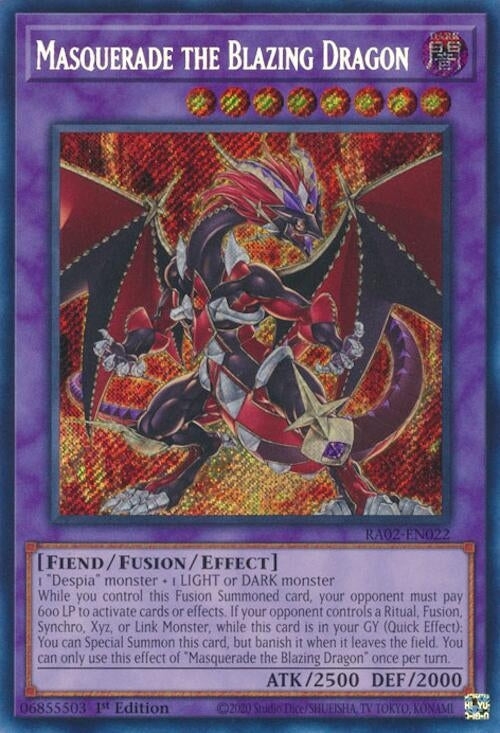 Image for Masquerade the Blazing Dragon (Secret Rare) (25th Anniversary Rarity Collection II) (RA02-EN022) - YuGiOh