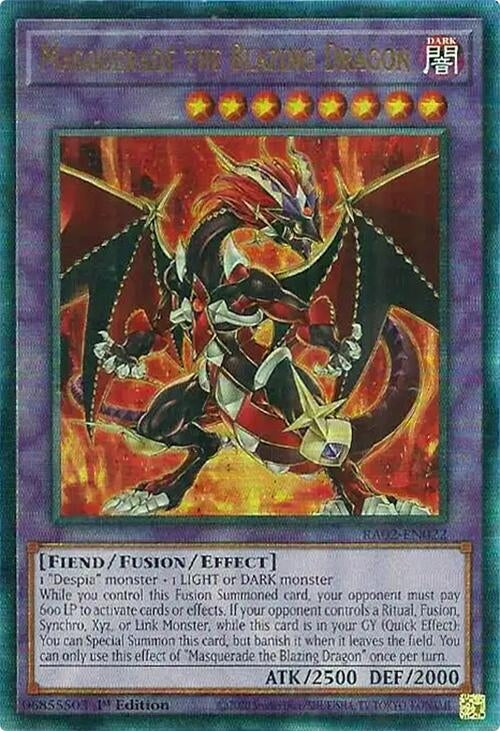 Image for Masquerade the Blazing Dragon (PUR) (25th Anniversary Rarity Collection II) (RA02-EN022) - YuGiOh