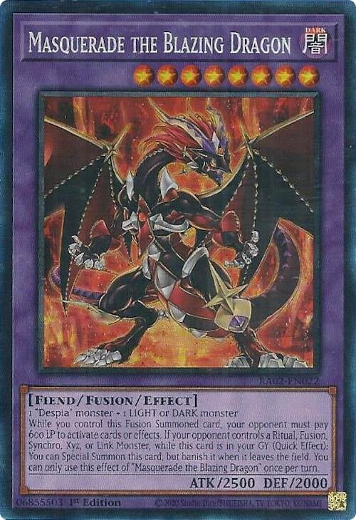 Image for Masquerade the Blazing Dragon (PCR) (25th Anniversary Rarity Collection II) (RA02-EN022) - YuGiOh