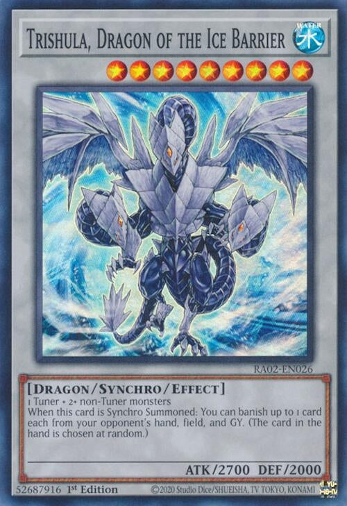 Image for Trishula, Dragon of the Ice Barrier (25th Anniversary Rarity Collection II) (RA02-EN026) - YuGiOh