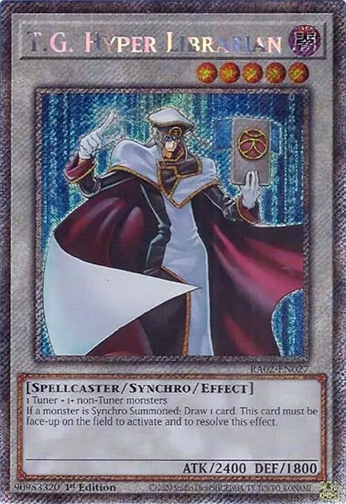 Image for T.G. Hyper Librarian (Platinum Secret Rare) (25th Anniversary Rarity Collection II) (RA02-EN027) - YuGiOh