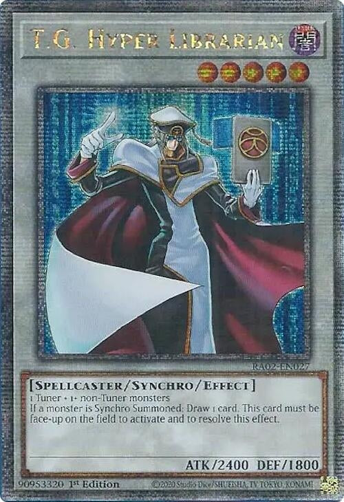 Image for T.G. Hyper Librarian (Quarter Century Secret Rare) (25th Anniversary Rarity Collection II) (RA02-EN027) - YuGiOh