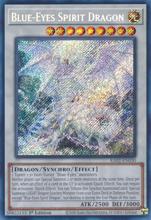 Image for Blue-Eyes Spirit Dragon (Secret Rare) (25th Anniversary Rarity Collection II) (RA02-EN030) - YuGiOh