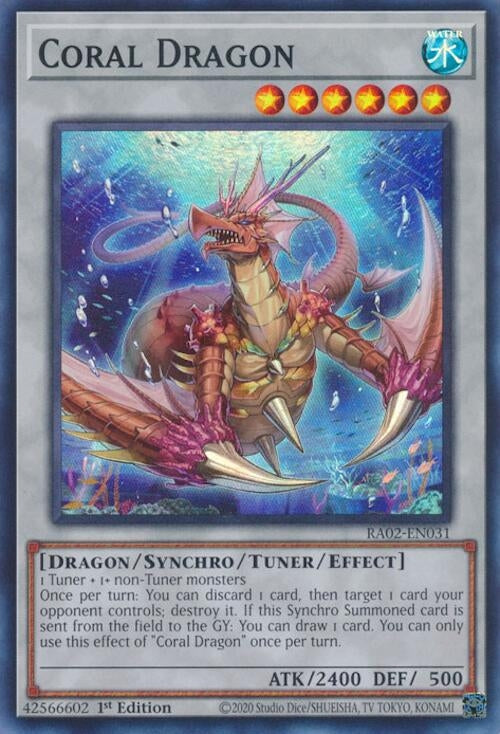 Image for Coral Dragon (25th Anniversary Rarity Collection II) (RA02-EN031) - YuGiOh