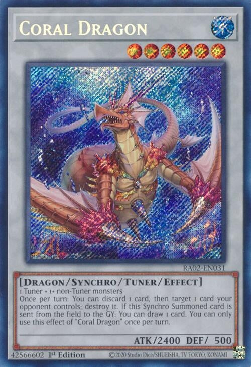 Image for Coral Dragon (Secret Rare) (25th Anniversary Rarity Collection II) (RA02-EN031) - YuGiOh