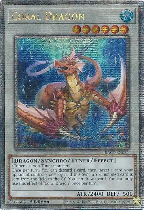 Image for Coral Dragon (Quarter Century Secret Rare) (25th Anniversary Rarity Collection II) (RA02-EN031) - YuGiOh