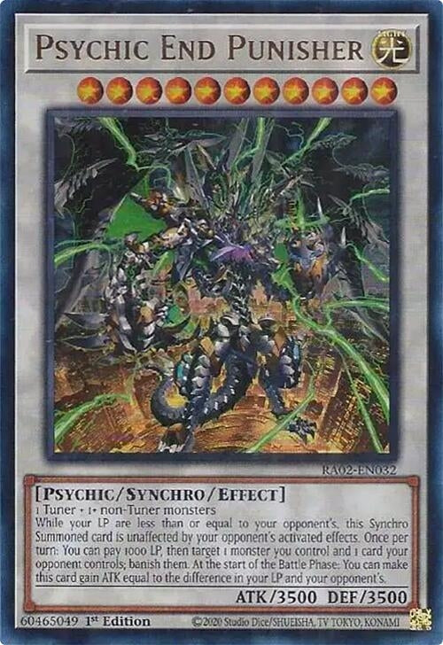 Image for Psychic End Punisher (UR) (25th Anniversary Rarity Collection II) (RA02-EN032) - YuGiOh