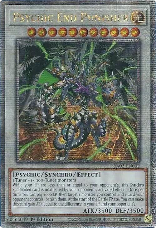 Image for Psychic End Punisher (Quarter Century Secret Rare) (25th Anniversary Rarity Collection II) (RA02-EN032) - YuGiOh