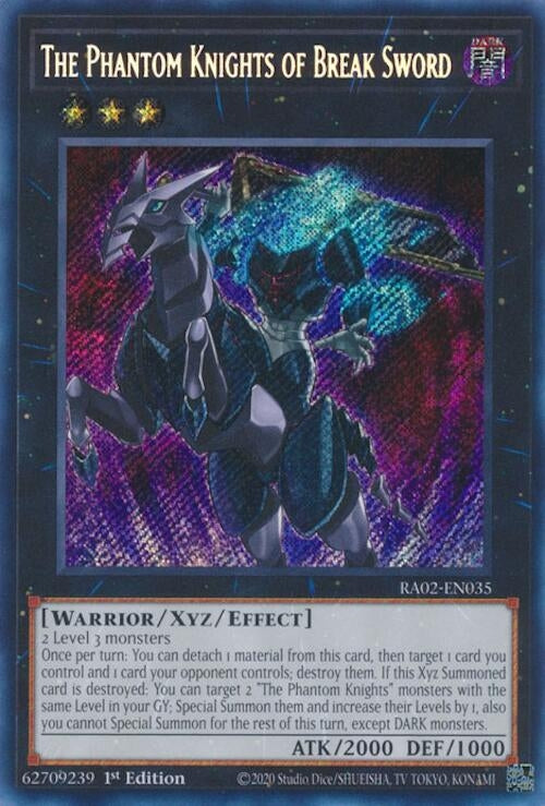 Image for The Phantom Knights of Break Sword (Secret Rare) (25th Anniversary Rarity Collection II) (RA02-EN035) - YuGiOh