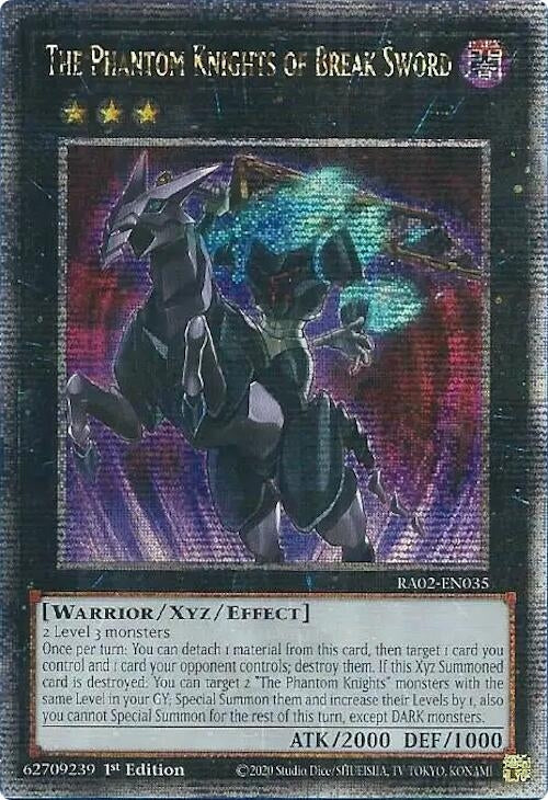 Image for The Phantom Knights of Break Sword (Quarter Century Secret Rare) (25th Anniversary Rarity Collection II) (RA02-EN035) - YuGiOh