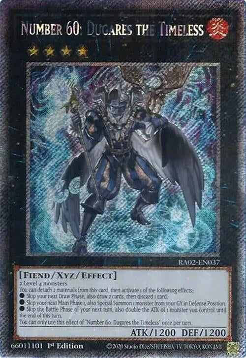 Image for Number 60: Dugares the Timeless (Platinum Secret Rare) (25th Anniversary Rarity Collection II) (RA02-EN037) - YuGiOh