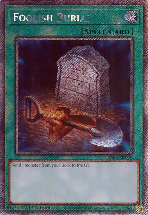 Image for Foolish Burial (Platinum Secret Rare) (25th Anniversary Rarity Collection II) (RA02-EN049) - YuGiOh