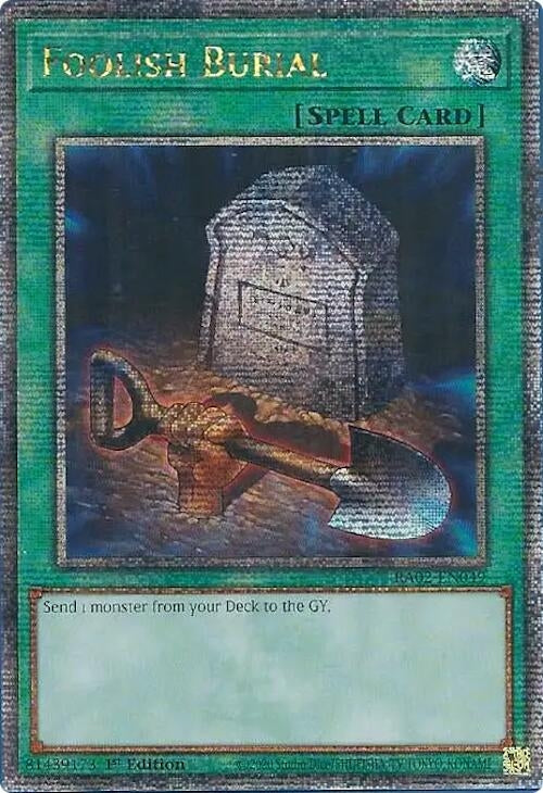 Image for Foolish Burial (Quarter Century Secret Rare) (25th Anniversary Rarity Collection II) (RA02-EN049) - YuGiOh