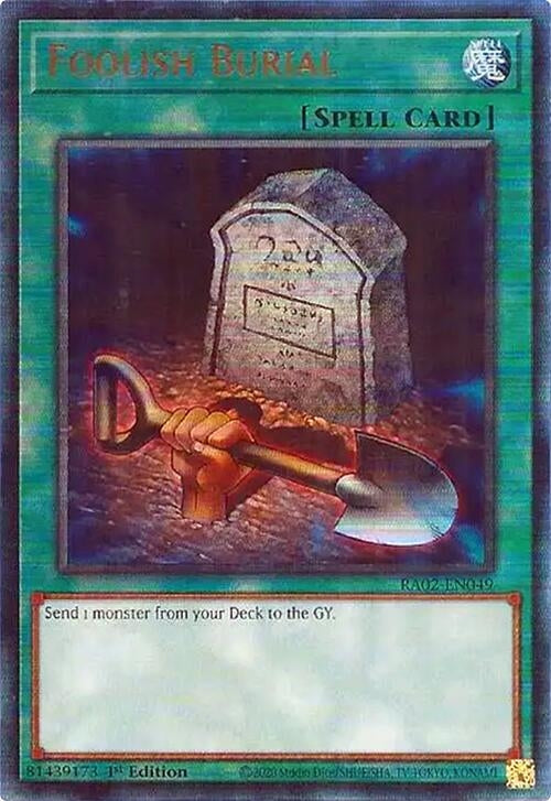 Image for Foolish Burial (PUR) (25th Anniversary Rarity Collection II) (RA02-EN049) - YuGiOh