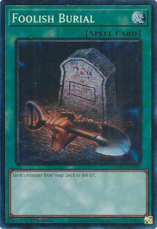 Image for Foolish Burial (PCR) (25th Anniversary Rarity Collection II) (RA02-EN049) - YuGiOh