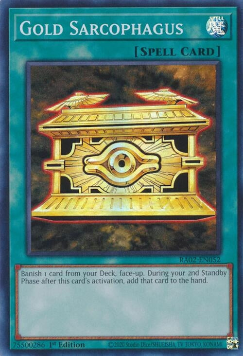 Image for Gold Sarcophagus (25th Anniversary Rarity Collection II) (RA02-EN052) - YuGiOh