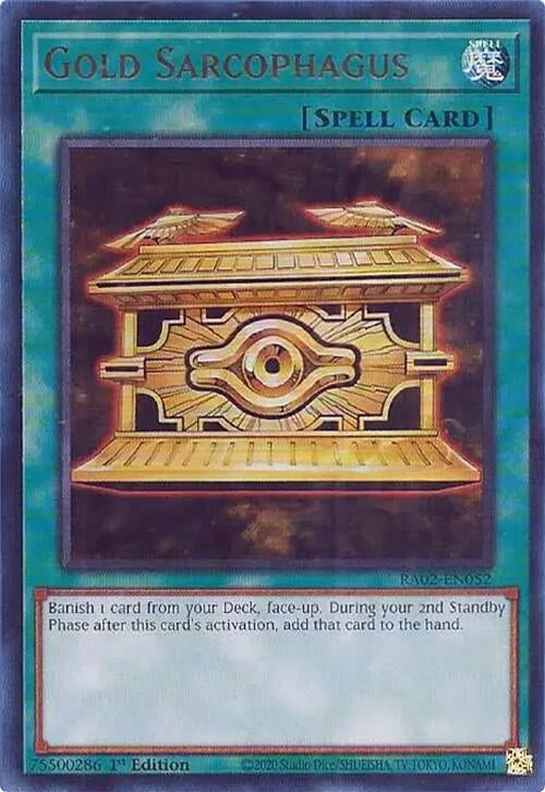 Image for Gold Sarcophagus (UR) (25th Anniversary Rarity Collection II) (RA02-EN052) - YuGiOh
