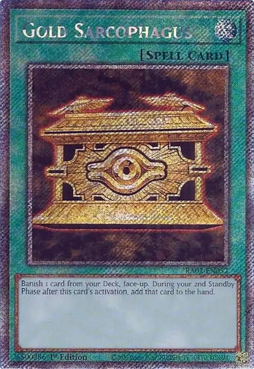 Image for Gold Sarcophagus (Platinum Secret Rare) (25th Anniversary Rarity Collection II) (RA02-EN052) - YuGiOh