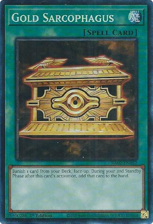 Image for Gold Sarcophagus (PCR) (25th Anniversary Rarity Collection II) (RA02-EN052) - YuGiOh